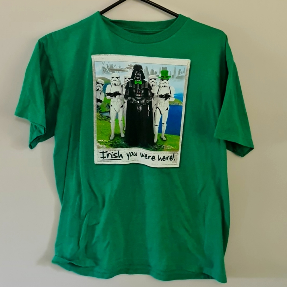 XL Green St Patty's Star Wars Shirt